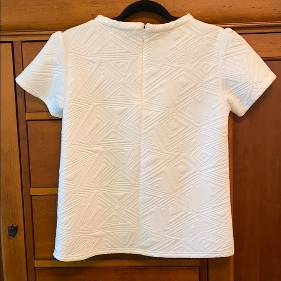 Kingdom & State White High Neck White Top - Picture 3 of 3